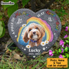 Personalized Pet Memorial A Piece Of My Heart Is At Rainbow Bridge Heart Memorial Stone 27464 1