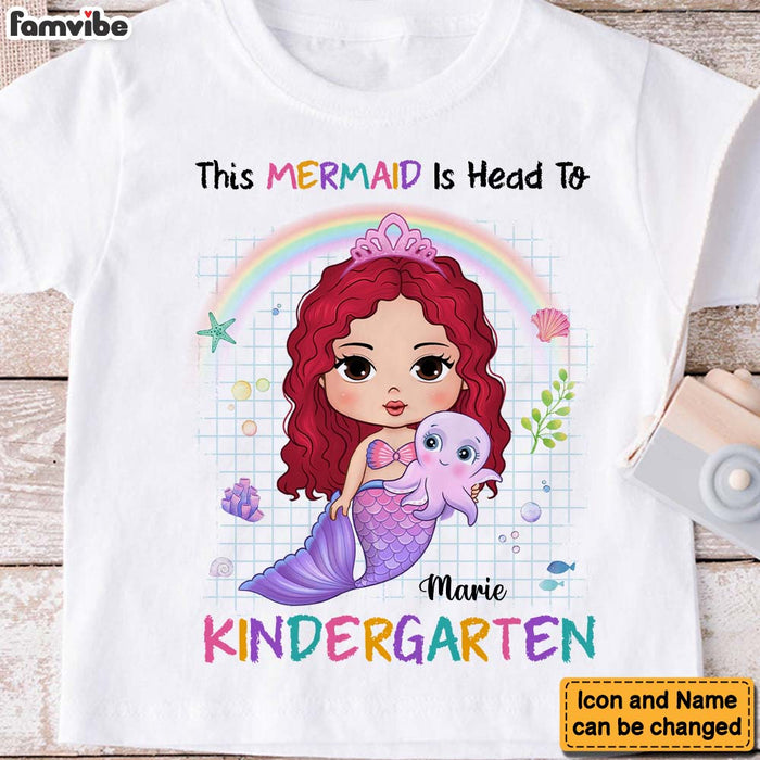 Personalized Gift For Granddaughter Back To School Mermaid Kid T Shirt 27469 1
