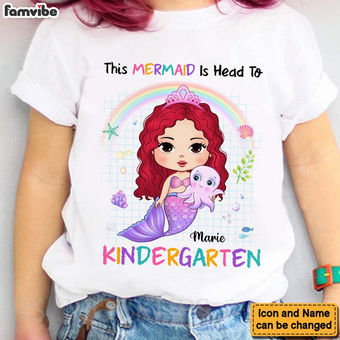 Personalized Gift For Granddaughter Back To School Mermaid Kid T Shirt 27469 1