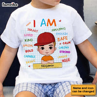 Personalized Gift For Grandson Affirmations I Am Kind Kid T Shirt 27470 thumb 1