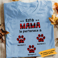Personalized This Dog Mom Belongs To Mamá Perro Spanish T Shirt AP141 30O58 thumb 1