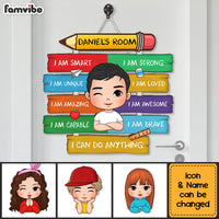 Personalized Gift For Grandson Affirmations Bedroom I Am Kind Wood Sign 27477 thumb 1