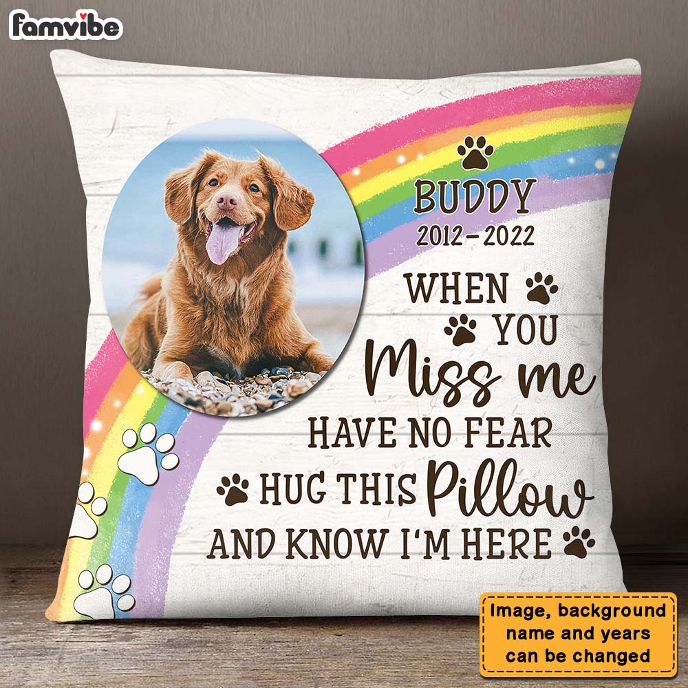 Personalized Gift For Loss Beloved Pet Hug This 27479 Pillow Primary Mockup