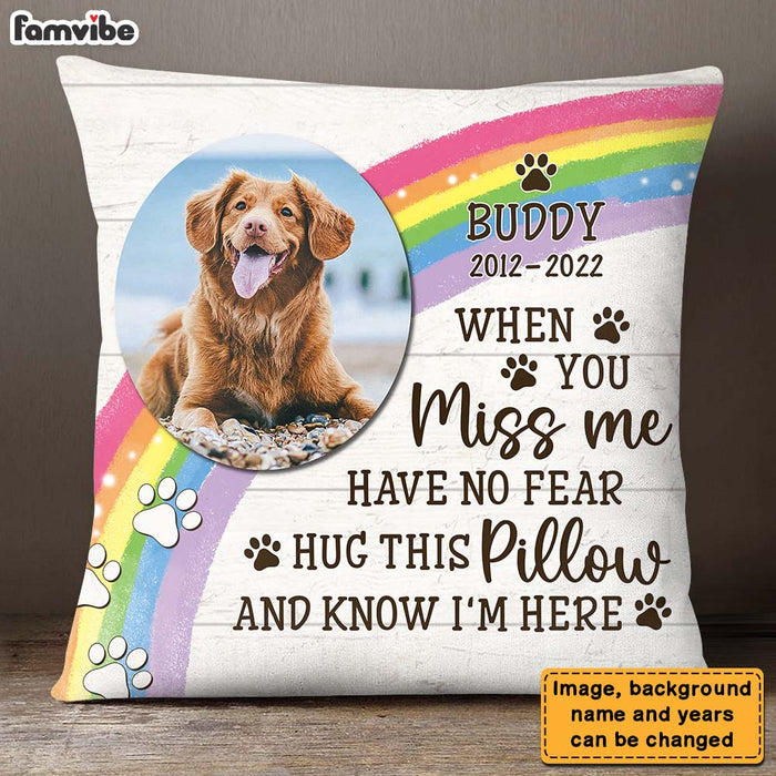 Personalized Gift For Loss Beloved Pet Hug This Pillow 27479 1