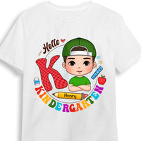 Personalized Gift For Grandson  Hello Kindergarten Back To School Kid T Shirt 27484 thumb 1