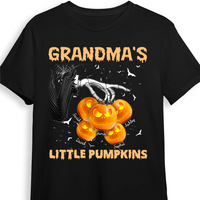 Personalized Gift For Grandma Little Pumkins Skellington Hand Shirt - Hoodie - Sweatshirt 27489 thumb 1