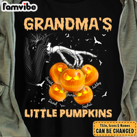 Personalized Gift For Grandma Little Pumkins Skellington Hand Shirt - Hoodie - Sweatshirt 27489 thumb 1