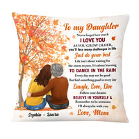 Personalized Gift For Daughter Fall I'll Always Be With You Pillow 27490 thumb 1