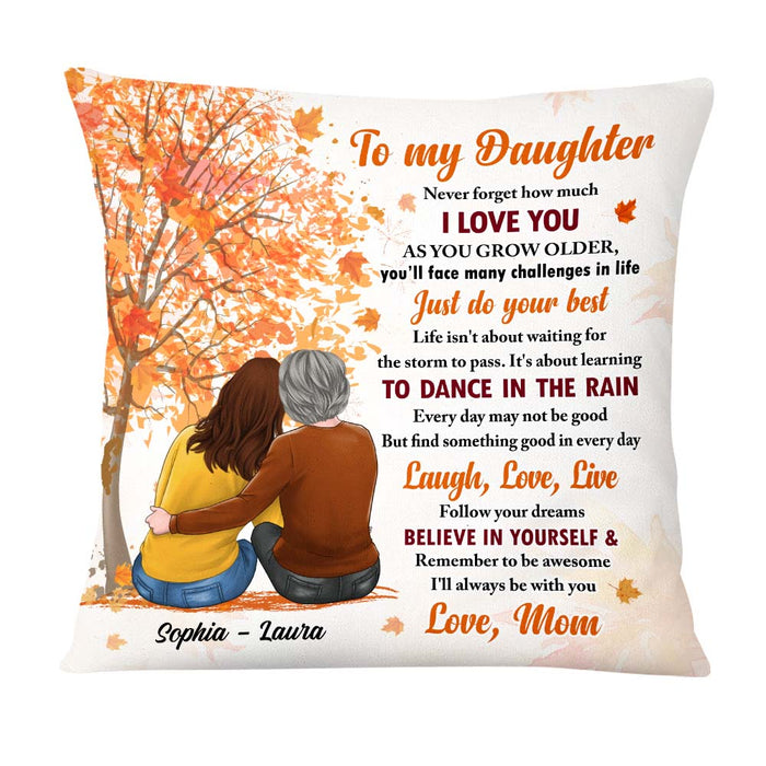 Personalized Gift For Daughter Fall I'll Always Be With You Pillow 27490 1