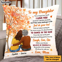 Personalized Gift For Daughter Fall I'll Always Be With You Pillow 27490 thumb 1