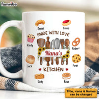 Personalized Birthday Gifts For Grandma Nana's Kitchen Made With Love Pastries Mug 27491 thumb 1