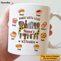 Personalized Birthday Gifts For Grandma Nana's Kitchen Made With Love Pastries Mug 27491 thumb 1