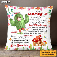Personalized Gift For Granddaughter Flower Fairy To My Granddaughter Pillow 27492 thumb 1