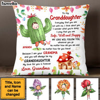 Personalized Gift For Granddaughter Flower Fairy To My Granddaughter Pillow 27492 thumb 1