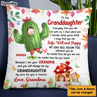 Personalized Gift For Granddaughter Flower Fairy To My Granddaughter Pillow 27492 thumb 1