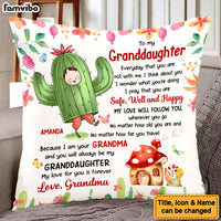 Personalized Gift For Granddaughter Flower Fairy To My Granddaughter Pillow 27492 thumb 1