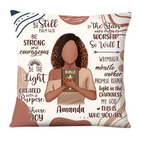 Personalized Gift For Daughter Christian Be Still Be Strong Pillow 27493 thumb 1