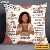 Personalized Gift For Daughter Christian Be Still Be Strong Pillow 27493 thumb 1
