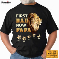 Personalized Birthday Gift For Grandpa First Dad Now Papa Lion Shirt - Hoodie - Sweatshirt 27499 thumb 1