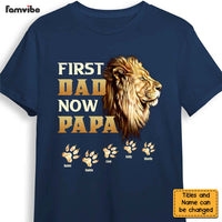 Personalized Birthday Gift For Grandpa First Dad Now Papa Lion Shirt - Hoodie - Sweatshirt 27499 thumb 1