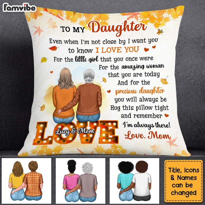 Personalized Gift For Daughter Fall Theme Pillow 27500 1
