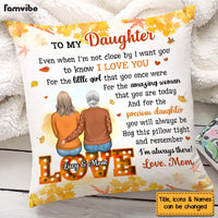 Personalized Gift For Daughter Fall Theme Pillow 27500 thumb 1