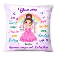 Personalized Birthday Gift For Granddaughter Fairy Tales Princess Pillow 27504 thumb 1