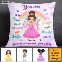 Personalized Birthday Gift For Granddaughter Fairy Tales Princess Pillow 27504 thumb 1