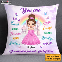 Personalized Birthday Gift For Granddaughter Fairy Tales Princess Pillow 27504 thumb 1