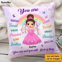 Personalized Birthday Gift For Granddaughter Fairy Tales Princess Pillow 27504 thumb 1