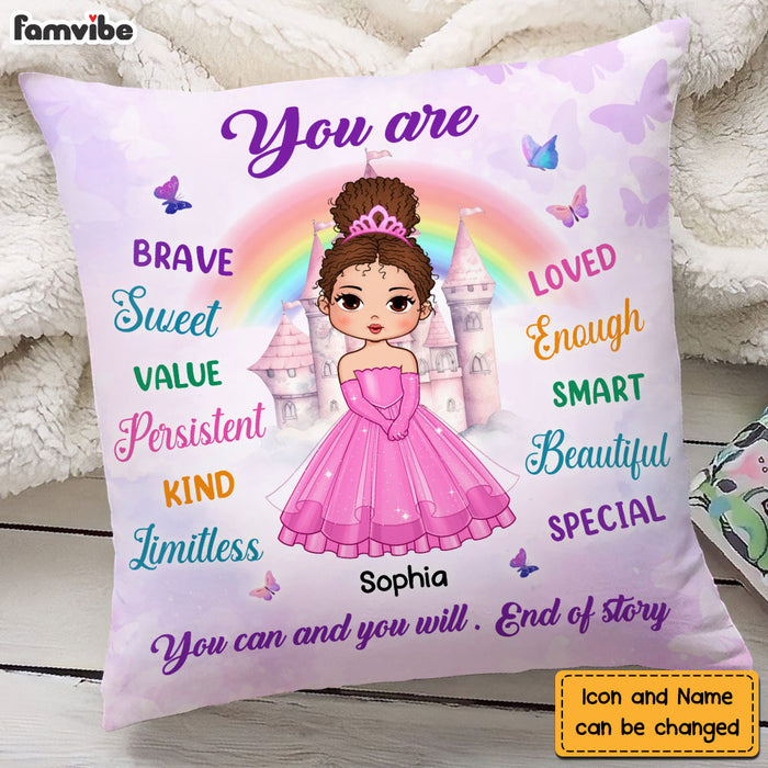 Personalized Birthday Gift For Granddaughter Fairy Tales Princess Pillow 27504 1