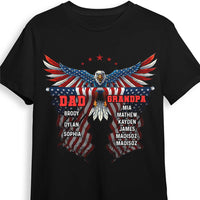 Personalized Gift For Grandpa Dad Eagle Flag Shirt - Hoodie - Sweatshirt 27505 thumb 1