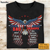 Personalized Gift For Grandpa Dad Eagle Flag Shirt - Hoodie - Sweatshirt 27505 1