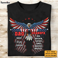 Personalized Gift For Grandpa Dad Eagle Flag Shirt - Hoodie - Sweatshirt 27505 thumb 1