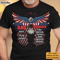 Personalized Gift For Grandpa Dad Eagle Flag Shirt - Hoodie - Sweatshirt 27505 thumb 1