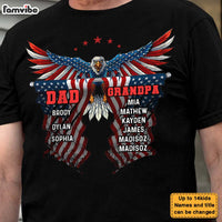 Personalized Gift For Grandpa Dad Eagle Flag Shirt - Hoodie - Sweatshirt 27505 thumb 1