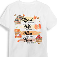 Personalized Birthday Gifts For Grandma Legend Wife Mom Nana Fall Elements Shirt - Hoodie - Sweatshirt 27506 thumb 1