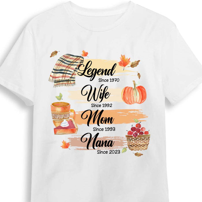Personalized Birthday Gifts For Grandma Legend Wife Mom Nana Fall Elements Shirt - Hoodie - Sweatshirt 27506 1