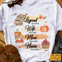 Personalized Birthday Gifts For Grandma Legend Wife Mom Nana Fall Elements Shirt - Hoodie - Sweatshirt 27506 thumb 1