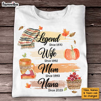 Personalized Birthday Gifts For Grandma Legend Wife Mom Nana Fall Elements Shirt - Hoodie - Sweatshirt 27506 thumb 1