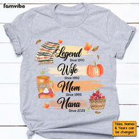 Personalized Birthday Gifts For Grandma Legend Wife Mom Nana Fall Elements Shirt - Hoodie - Sweatshirt 27506 thumb 1