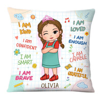 Personalized Birthday Gifts For Granddaughter Back To School Affirmation Pillow 27507 thumb 1