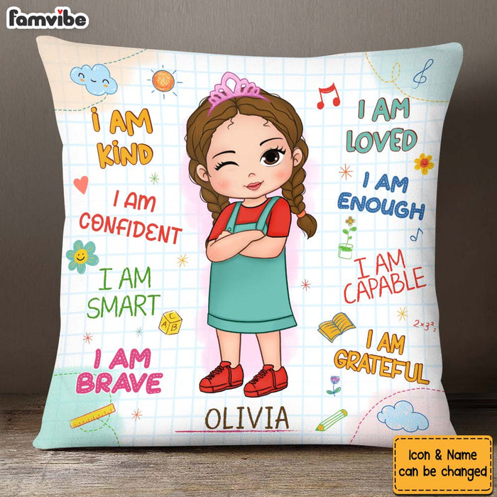 Personalized Birthday Gifts For Granddaughter Back To School Affirmation Pillow 27507 1