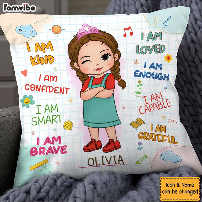 Personalized Birthday Gifts For Granddaughter Back To School Affirmation Pillow 27507 1