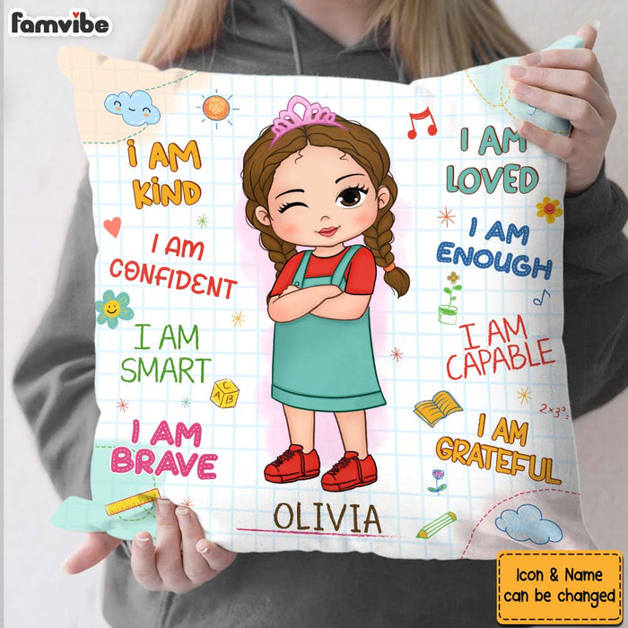 Personalized Birthday Gifts For Granddaughter Back To School Affirmation Pillow 27507 1