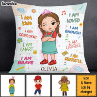 Personalized Birthday Gifts For Granddaughter Back To School Affirmation Pillow 27507 thumb 1