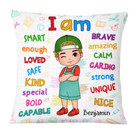 Personalized Birthday Gifts For Grandson I Am Amazing Back To School Affirmation Pillow 27508 thumb 1