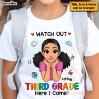 Personalized Gift For Granddaughter Watch Out Kindergarten Here I Come Kid T Shirt 27509 thumb 1