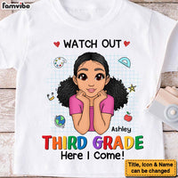 Personalized Gift For Granddaughter Watch Out Kindergarten Here I Come Kid T Shirt 27509 thumb 1