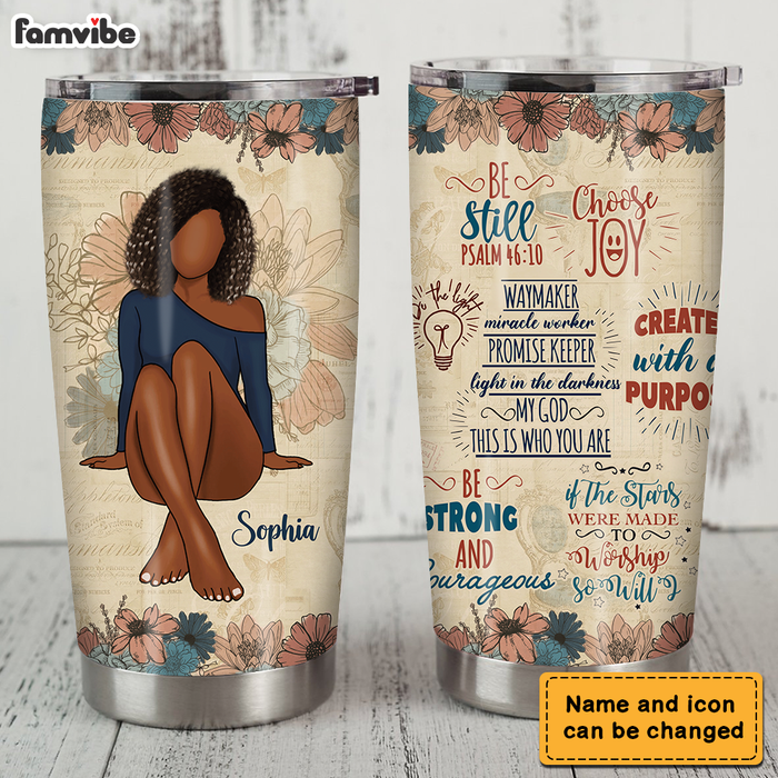 Personalized Gift For Daughter Christian Be Still Be Strong Steel Tumbler 27510 1